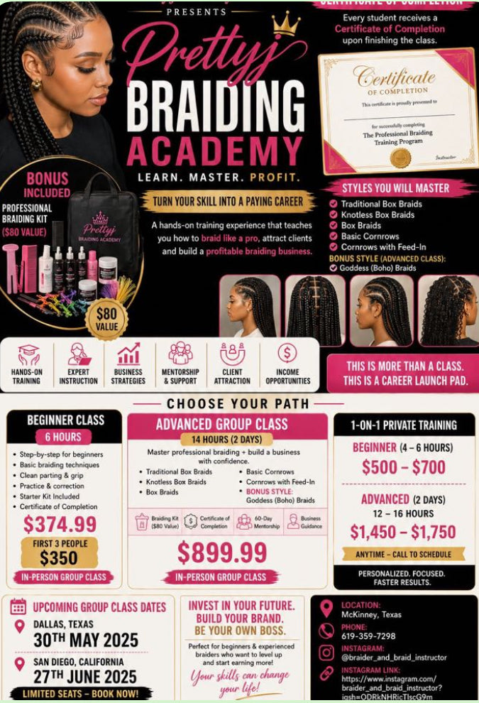 How to make money with braids/gain lifelong skill